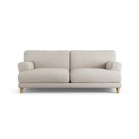 Habitat Askem Fabric 3 Seater Sofa - Natural - Ash Leg
