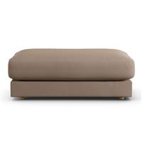 Habitat Ayr Fabric Footstool - Biscuit