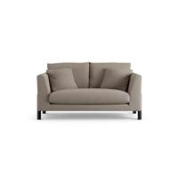 Habitat Aston Fabric 2 Seater Sofa - Mocha - Black Leg