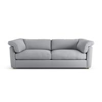 Habitat Wynn Fabric 4 Seater Sofa - Grey - Ash Leg