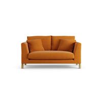 Habitat Aston Fabric 2 Seater Sofa - Orange - Ash Leg