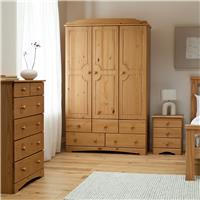 Argos Home Nordic 4 Piece 3 Door Wardrobe Set - Pine