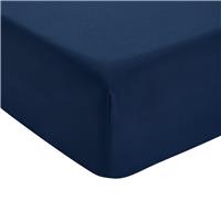 Home Essentials Soft Touch Navy Fitted Sheet - Small double