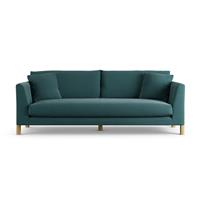Habitat Aston Fabric 4 Seater Sofa - Teal - Ash Leg