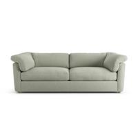 Habitat Wynn Fabric 4 Seater Sofa - Sage Green - Ash Leg