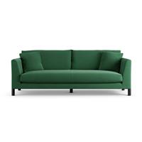 Habitat Aston Fabric 4 Seater Sofa - Green - Black Leg