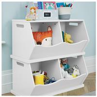Great Little Trading Company Double Storage Trunk - White