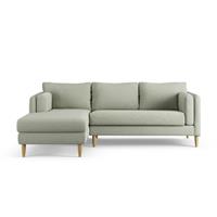 Habitat Newington Left Hand Corner Sofa -Sage Green- Ash Leg