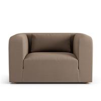 Habitat Lars Fabric Cuddle Chair - Biscuit