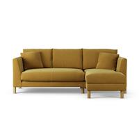Habitat Aston Right Hand Corner Sofa - Gold - Ash Leg