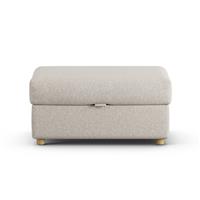 Habitat Holmfirth Fabric Footstool - Natural