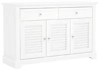 GFW Salcombe 3 Door 2 Drawer Sideboard - White