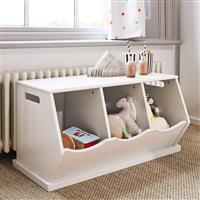 Great Little Trading Company Triple Storage Trunk - White