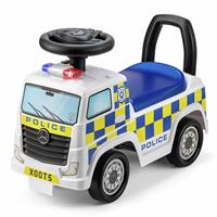 Xootz Police Foot to Floor Ride On Car - White