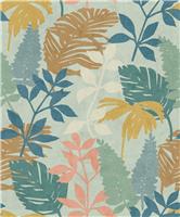 Arthouse Esselle Fun Leaf Mutli Wallpaper - Blue