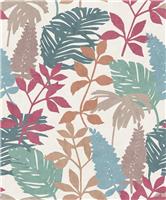 Arthouse Esselle Fun Leaf Wallpaper - Multicoloured