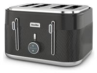 Breville Obliq VTT973 4-Slice Toaster - Black