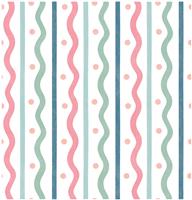 Arthouse Esselle Squiggle Stripes Pink Multi Wallpaper