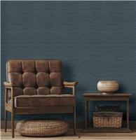 Arthouse Esselle Raffia Texture Wallpaper - Blue