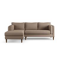 Habitat Newington Left Hand Corner Sofa - Biscuit - Dark Leg