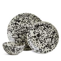 Habitat Jackson 12 Piece Stoneware Dinner Set - Black