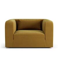 Habitat Lars Fabric Cuddle Chair - Gold