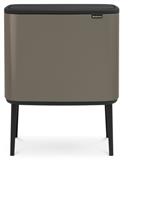 Brabantia Bo 11 + 23 Litre Touch Top Bin - Dark Grey