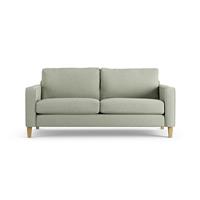 Habitat Flint Fabric 3 Seater Sofa - Sage Green - Ash Leg