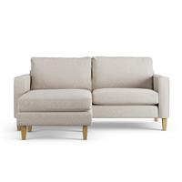 Habitat Flint Fabric Reversible 3 Seater Corner Sofa-Natural