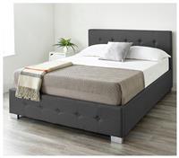 Aspire Single End Lift Ottoman Bed with Mattress - Black