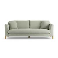 Habitat Aston Fabric 4 Seater Sofa - Sage Green - Ash Leg