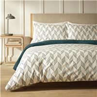 Habitat Chevron Print Navy Bedding Set - Single