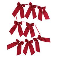 Habitat Red Satin Bow Garland