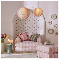 Cath Kidston Button Spot Pink Wallpaper