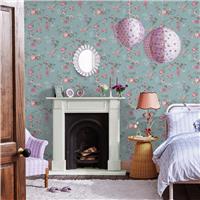 Cath Kidston Birds and Roses Summer Wallpaper