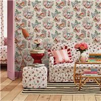 Cath Kidston Painted Kingdom Wallpaper - Natural
