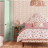 Cath Kidston Rose & Bows Wallpaper - Cream