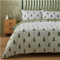 Argos Home Xmas Trees Fleece Bedding Set - King size