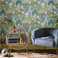 Envy Cheetin Day Jungle Theme Wallpaper - Green