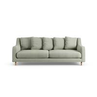 Habitat Swift Fabric 3 Seater Sofa - Sage Green - Ash Leg