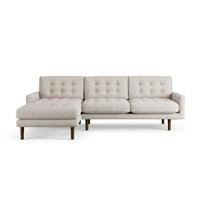 Habitat Fenner Left Hand Corner Sofa - Natural - Dark Leg