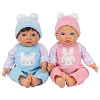 Tiny Treasures 17 Inch Bunny And Bear Twins Baby Dolls
