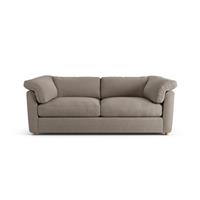 Habitat Wynn Fabric 3 Seater Sofa - Mocha - Ash Leg