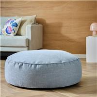 Kaikoo Theo Fabric Footstool - Blue