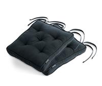 Habitat Set of 2 Seat Cushions - Black