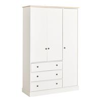 Argos Home Kensington 3 Door 3 Drawer Wardrobe - Ivory