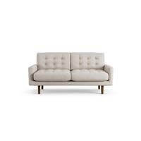 Habitat Fenner Fabric 2 Seater Sofa - Natural - Dark Leg