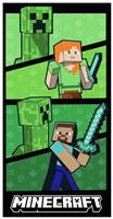 Minecraft Dynamic Beach Towel - Green