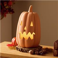 Argos Home Light Up Terracotta Pumpkin Halloween Decoration