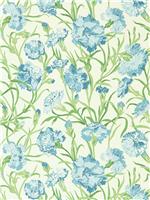 Harlequin Fleur De Joie French Blue Wide Width Wallpaper
